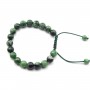 Bracelet Ruby zoisite boule rond 8mm 