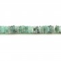 Emerald heishi roundel 5-7mm x 41cm