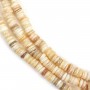 Beige mother of pearl Heishi roundel 2x5.5mm x 40cm