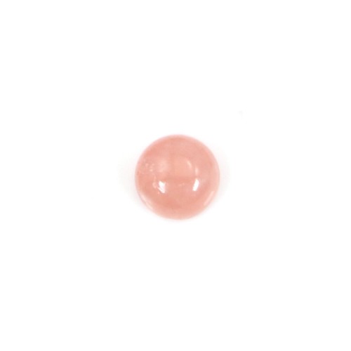 Cabochon de rhodochrosite de forme ronde 4mm x 2pcs