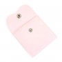 Pochette velours rose 7x7cm x 1pc