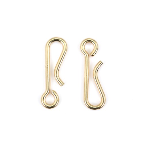 Gancio da 14 mm - riempito d'oro x 1 pz