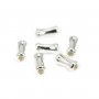 Cuenta tubo bambú 3x6mm - Plata 925 x 6pcs