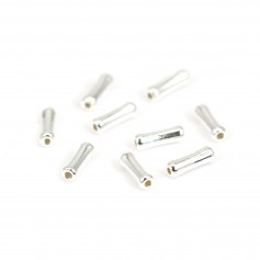 Perle tube bambou 2x6mm - Argent 925 x 10pcs
