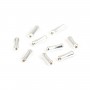 Perle tube bambou 2x6mm - Argent 925 x 10pcs