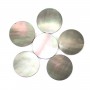 Cabochon Nacre gris rond plat 10mm x 1pc