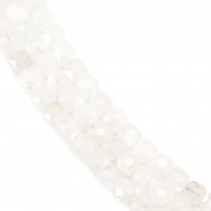 Pierre de Lune carré facetté 6mm x 39cm
