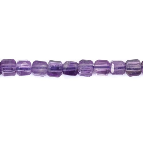 Amethyst facettierter Würfel 2mm x 39cm