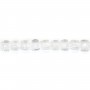 Cristal de roche cube facetté 2.5mm x 39cm