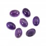 Cabochon amethyste ovale 6x8mm x 1pc