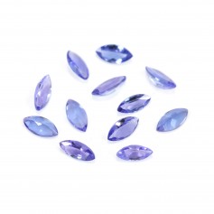 Tanzanite à sertir, taille marquise 3x6mm x 1pc