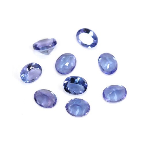 Tanzanite à sertir, ovale 4x5mm x 1pc