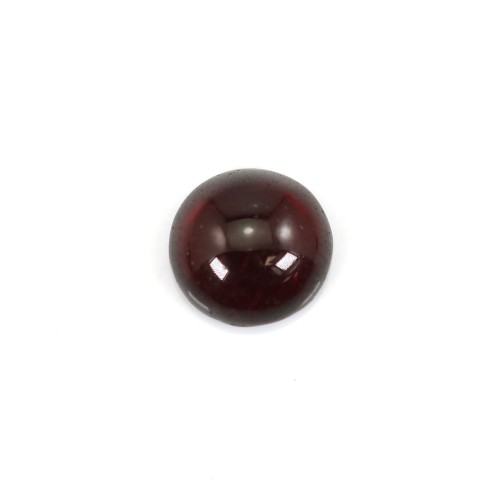 Round garnet cabochon 6mm, quality A x 1pc