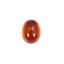 Granato ovale cabochon 6x8mm x 1pc