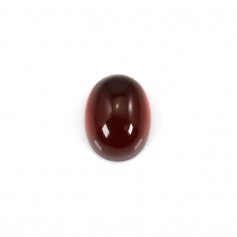 Cabochon Grenat ovale 12x16mm, qualité A x 1pc
