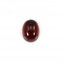 Granat Cabochon oval 8x10mm, Qualität A x 1pc