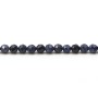 Blue sapphire, in round faceted shape, measuring 4mm x 40cm