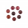 Cabochon Grenat rond 3mm x 1pc