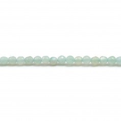 Amazonite ronde facette 2mm x 40cm