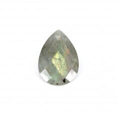 Labradorite, en forme de goutte facetté 13 * 18mm x 1pc