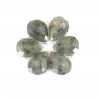 Labradorite, en forme de goutte facetté 13 * 18mm x 1pc