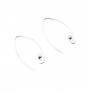  Corchet boucle D'oreille argent 925 x 2pcs