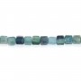 Turmalina azul cubo facetado 2mm x 39cm