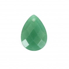 Colgante Aventurina gota facetada 13x18mm x 1pc