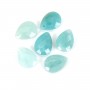 Pendentif Amazonite goutte facetté 13x18mm x 1pc