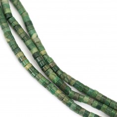 Afrikanische Jade runde Heishi 2x4mm x 39cm