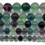 Fluorite Ronde 6.5mm x 10 pcs