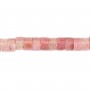 Rhodonite roundel heishi 2x4mm x 39cm