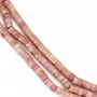 Rodonita redonda heishi 2x4mm x 39cm