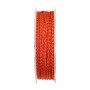 Multicolored red-gold polyester thread 0.9mm x 30m
