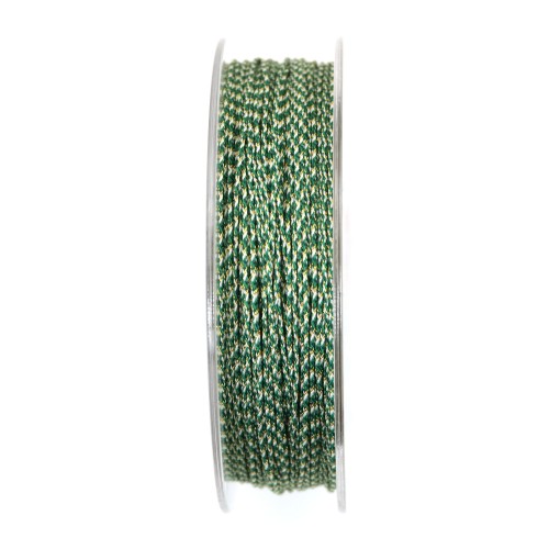 Fio de poliéster verde multicolorido 0,9 mm x 30 m