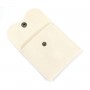 Astuccio in velluto beige con bottoni 10x10cm x 1pc