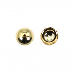 Copo liso 5mm - Aço inoxidável 304 banhado a ouro x 10pcs