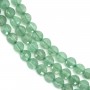 Aventurine round flat faceted 4mm x 39cm