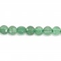 Aventurine round flat faceted 4mm x 39cm