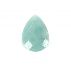 Pendentif Amazonite goutte facetté 13x18mm x 1pc