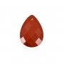 Pendentif Jaspe rouge goutte facetté 13x18mm x 1pc