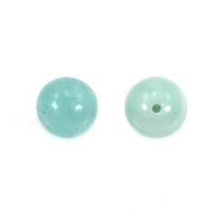 Amazonite semi-percé d'un coté 8mm x 4pcs