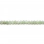 Jade nature rondelle facette 2x3mm x 40cm
