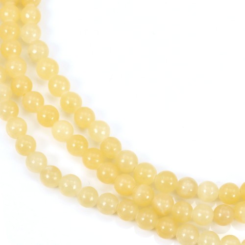 Lemon jade rondelle 4x6mm x 40cm