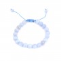 Bracelet Calcedoine boule rond 8mm 