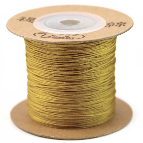 Fil polyester dorée 0.5 mm x 180 m