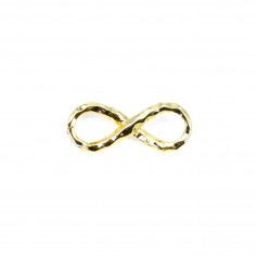 Intercalaire l'infini  dorée sur laiton 5.5x14mm x 5pcs