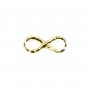 Intercalaire l'infini  dorée sur laiton 5.5x14mm x 5pcs