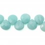 Amazonite Goutte Plate Facette 10x10mm A+