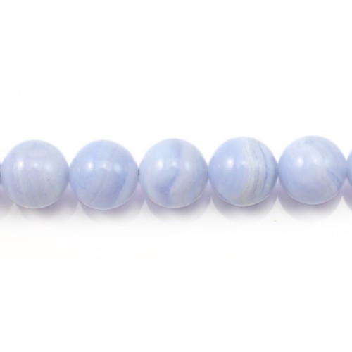 Blue Chalcedony Round 12mm x 40cm